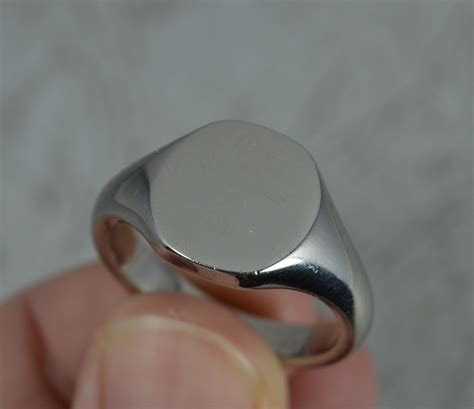 palladium signet ring